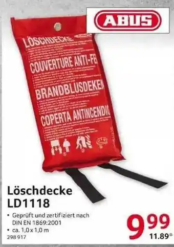 Selgros Löschdecke Ld1118 Angebot