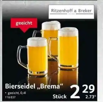 Selgros Bierseidel „brema” Angebot