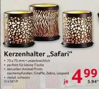 Selgros Kerzenhalter „safari” Angebot