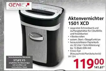 Selgros Aktenvernichter 1501 Xcd Genie Angebot