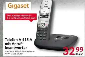 Selgros Telefon A 415 A Mit Anruf-beantworter Gigaset Angebot