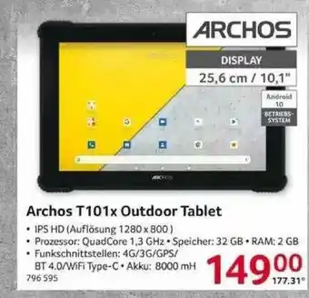 Selgros Archos T101x Outdoor Tablet Angebot