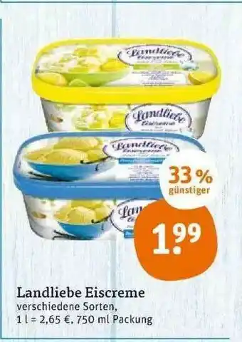 tegut Landliebe Eiscreme Angebot