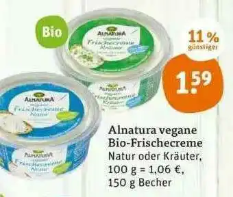 tegut Alnatura Vegane Bio-frischecreme Natur Oder Kräuter Angebot