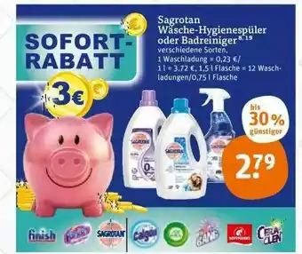 tegut Sagrotan Wäsche-hygienespüler Oder Badreiniger Verschiedene Sorten Angebot