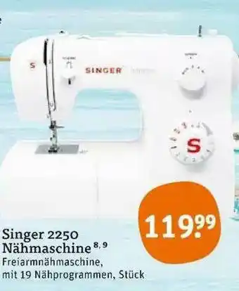 tegut Singer 2250 Nähmaschine Angebot