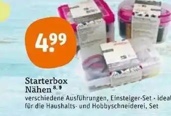 tegut Starterbox Nähen Verschiedene Ausführungen Einsteiger-set Ideal Für Die Haushalts- Und Hobbyschneiderei Set Angebot