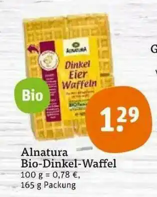 tegut Alnatura Bio-dinkel-waffel Angebot