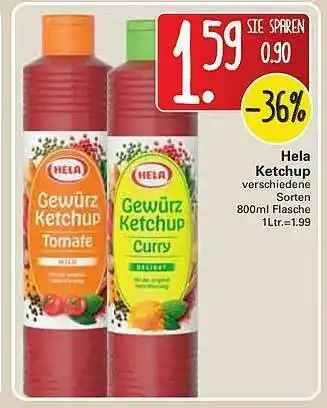 WEZ Hela Ketchup Angebot