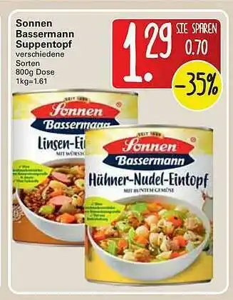 WEZ Sonnen Bassermann Suppentopf Angebot