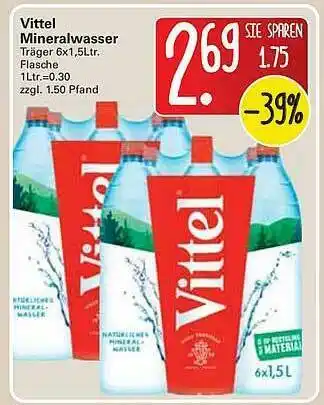 WEZ Vittel Mineralwasser Angebot