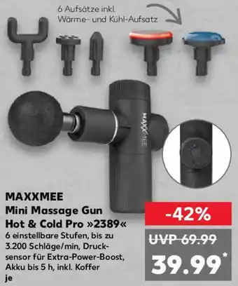 Kaufland MAXXMEE Mini Massage Gun Hot & Cold Pro ,,2389" Angebot