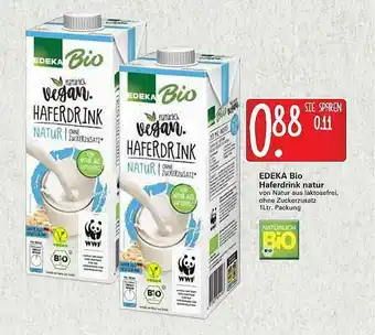 WEZ Edeka Bio Haferdrink Natur Angebot