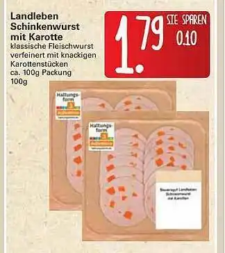 WEZ Landleben Schinkenwurst Mit Karotte Angebot