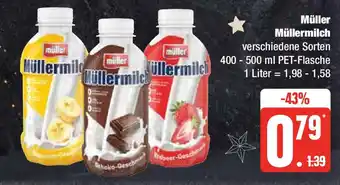 Edeka müller Müllermilch 400-500ml Angebot