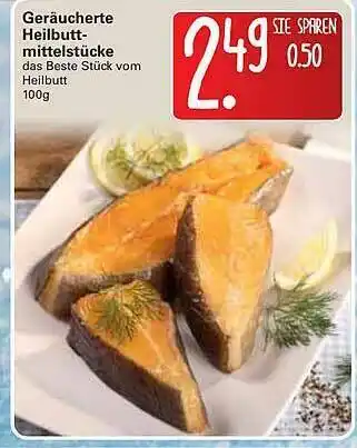 WEZ Geräucherte Heilbutt-mittelstücke Angebot