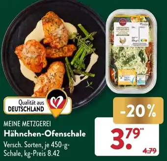 Aldi Süd MEINE METZGEREI Hähnchen-Ofenschale 450 g Schale Angebot