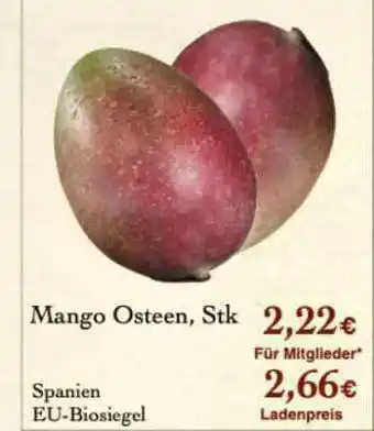 LPG Biomarkt Mango Osteen Angebot