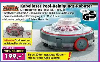 Norma24 Kabelloser Pool-reinigungs-roboter Angebot