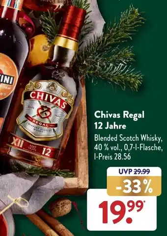 Aldi Süd Chivas Regal 12 Jahre 0,7 L Flasche Angebot