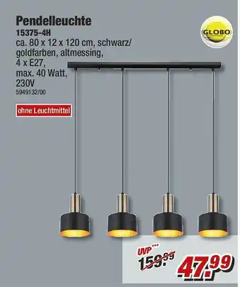 Poco Pendelleuchte 15375-4h Globo Angebot