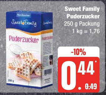 Edeka Sweet Family Puderzucker 250 g Angebot