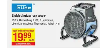 V Baumarkt Elektroheizer Angebot