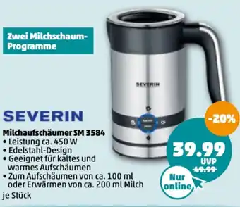 PENNY Severin Milchaufschäumer SM 3584 Angebot