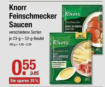 V Markt Feinschmecker Saucen Angebot