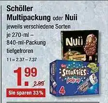 V Markt Schöller Multipackung Oder Nuii Jeweils Verschiedene Sorten Angebot