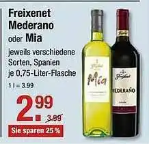 V Markt Freixenet Mederano Oder Mia Jeweils Verschiedene Sorten Angebot