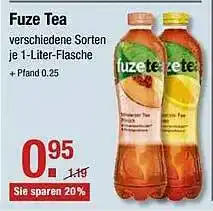 V Markt Fuze Tea Verschiedene Sorten Angebot