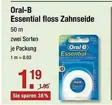 V Markt Oral-b Essential Floss Zahnseide Angebot