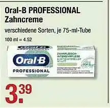 V Markt Oral-b Professional Zahncreme Verschiedene Sorten Angebot