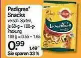 V Markt Pedigree Snacks Versch. Sorten Angebot