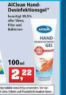 Thomas Philipps Alclean Hand Desinfektionsgel Angebot