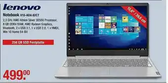 V Markt Lenovo Notebook V15-ada 82c7 Angebot