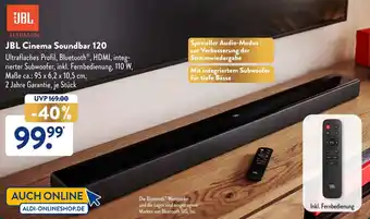 Aldi Süd JBL Cinema Soundbar 120 Angebot