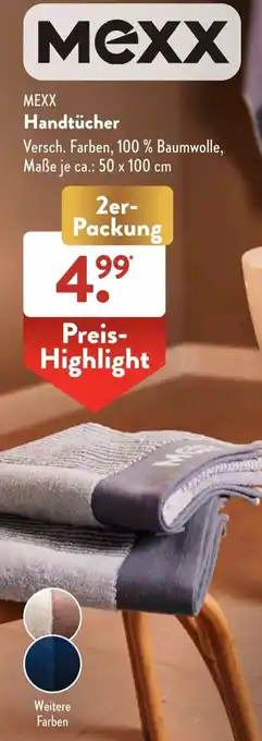 Aldi Süd MEXX Handtücher 2er-Packung Angebot