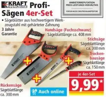 Norma KRAFT WERKZEUGE  Profi Sägen 4er-Set Angebot