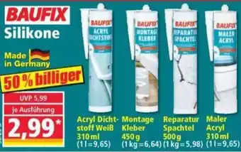 Norma BAUFIX Silikone 310 ml Angebot