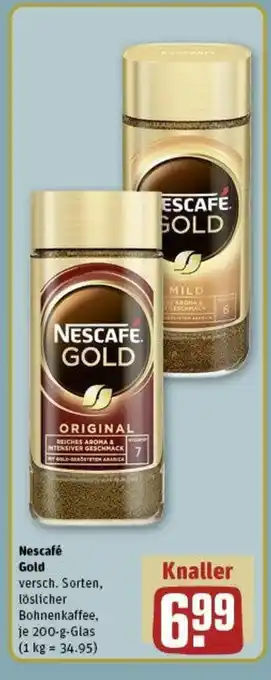 REWE Nescafé Gold je 200 g Angebot