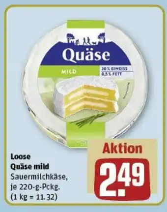 REWE Loose Quäse mild Sauermilchkäse, je 220-g-Pckg. Angebot