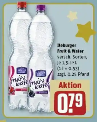 REWE SACHSEN QUELLE Ileburger Fruit & Water versch. Sorten, je 1,5-l-Fl. Angebot