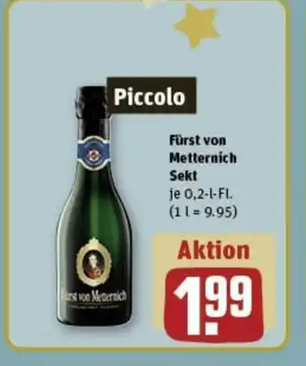 REWE Piccolo Fürst von Metternich Sekt je 0,2-1-FI. Angebot