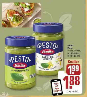 REWE Barilla Pesto versch. Sorten, je 190 g Angebot