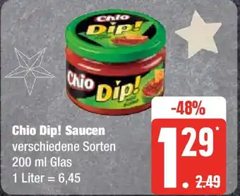 Edeka Chio Dip! Saucen verschiedene Sorten 200 ml Glas Angebot