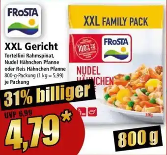 Norma FROSTA XXL Gericht 800 g Packung Angebot