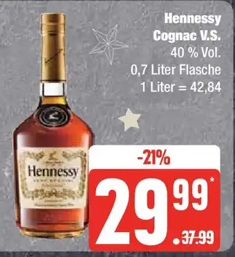 Edeka Hennessy Cognac V.S. 40% Vol. 0,7 L Angebot