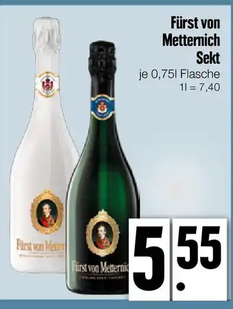 Edeka Xpress Fürst von Metternich Sekt je 0,75L Angebot